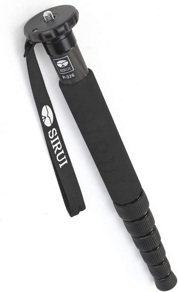 The Sirui P-326 Carbon Fiber Monopod is an ultra-lightweight support designed for wildlife photographers on the move.