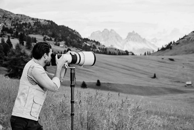 Gitzo GM4552L Monopod in use. helping to capture stunning shots in the wild.